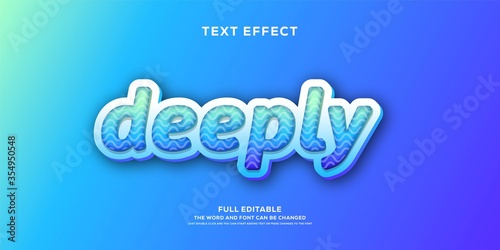 blue text style effect