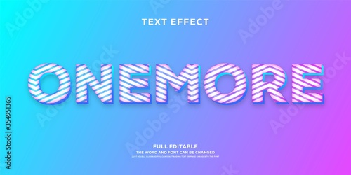 Abstract 3d text graphic style design