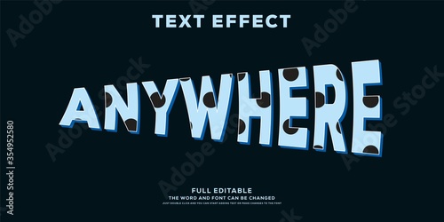 Modern font effect for banner