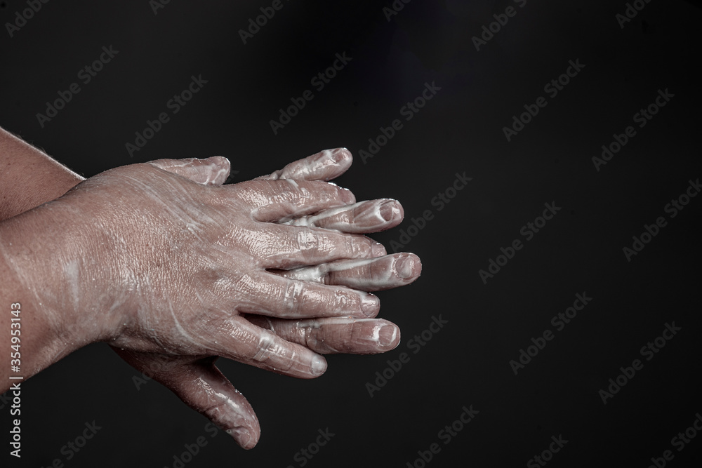 Fototapeta premium lavado de manos