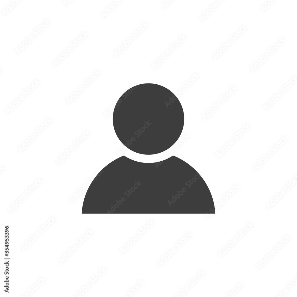 Person icon on white background Person icon on white background