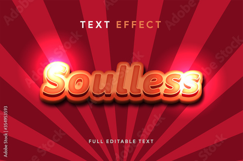 3d text effect and editable text