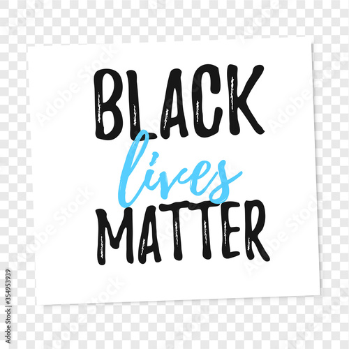 Black Lives Matter. Template vector illustration