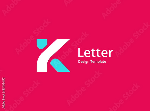 Letter K logo icon design template elements