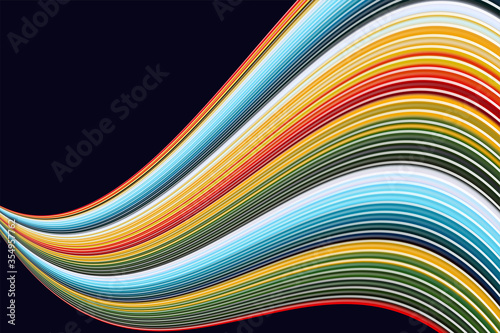 Abstract colorful flow shapes background