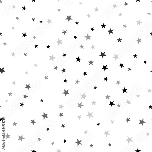 Scandinavian seamless pattern with stars. photo