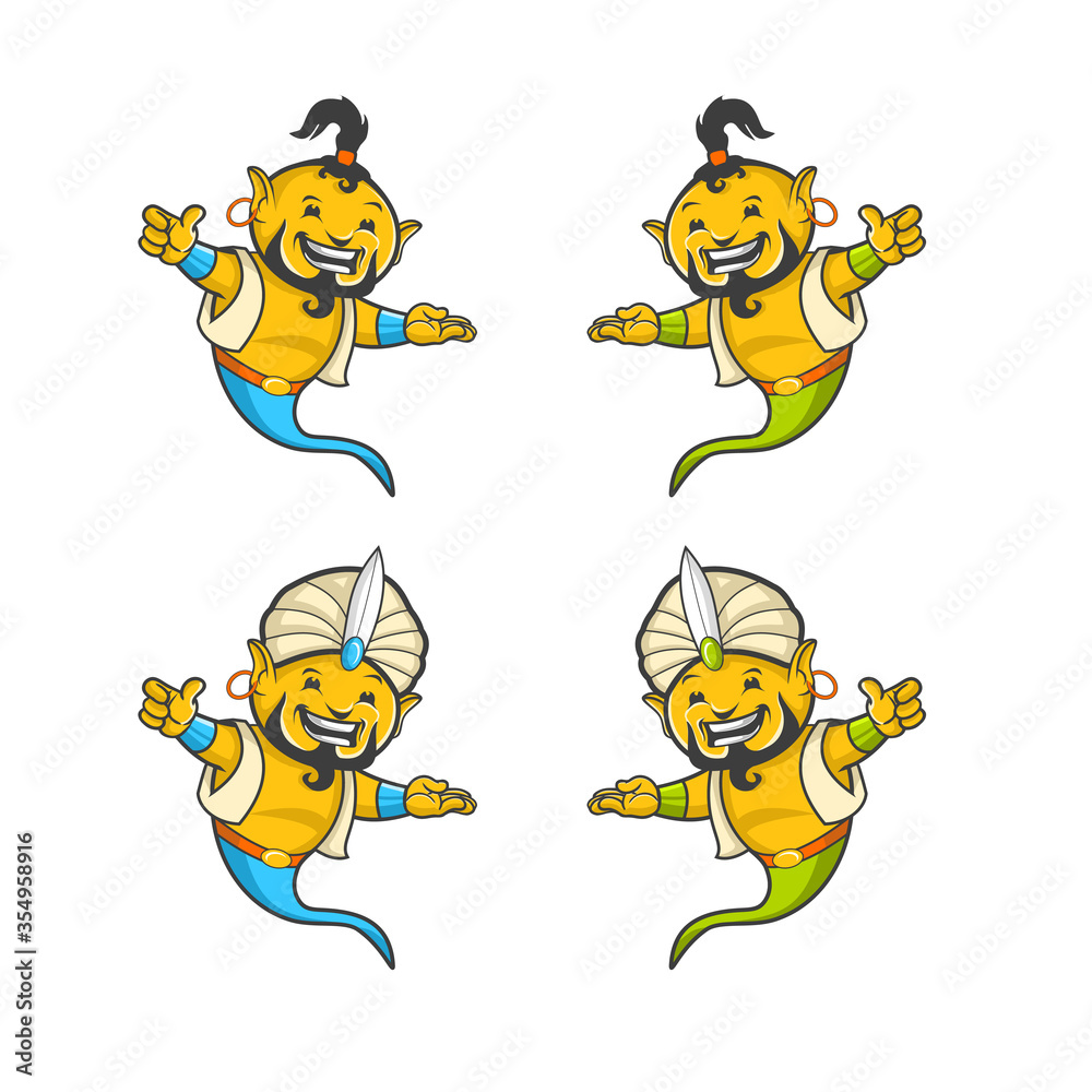 Ghost Genius Yellow with Green and Blue Color Details with Brad. Vector Illustration Mascot/Character Design Set. Ghost Genius Yellow with Green and Blue Color Details with Brad. Vector Illustration Mascot/Character Design Set.