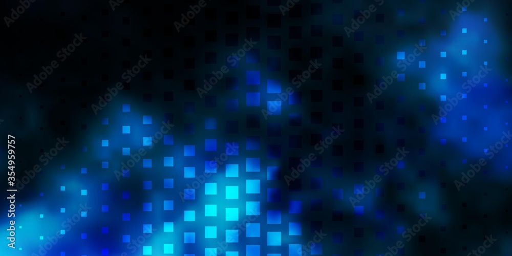 Light BLUE vector background in polygonal style. Abstract gradient illustration with colorful rectangles. Design for your business promotion.