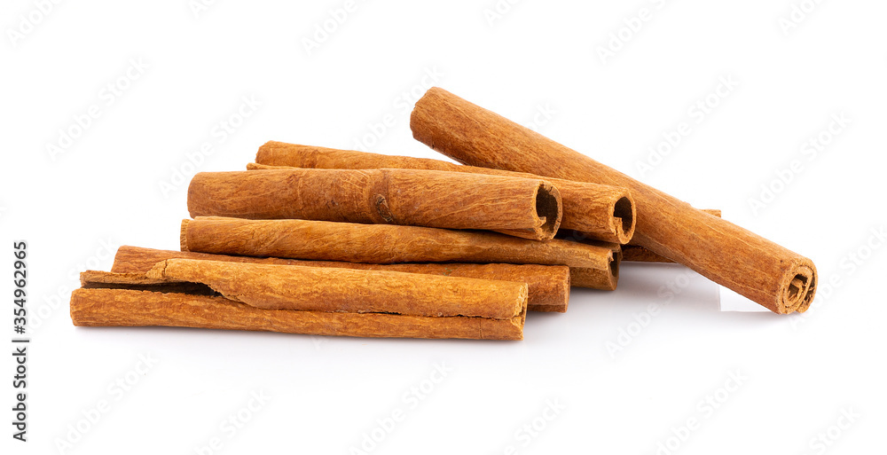 Cinnamon sticks isolated on white background Cinnamon sticks isolated on white background