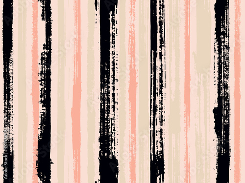 Sloopy gouache vertical lines vector pattern.