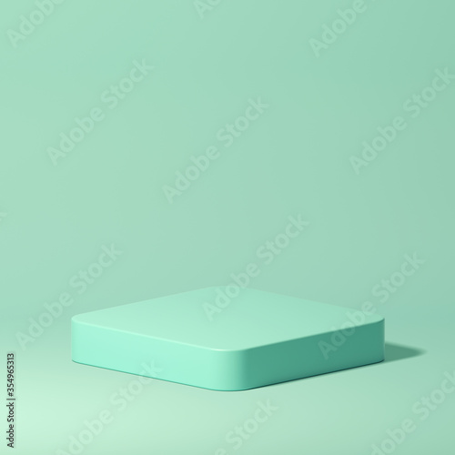 Mock up geometric shape podium for product design, 3d rendering, 3d illustration