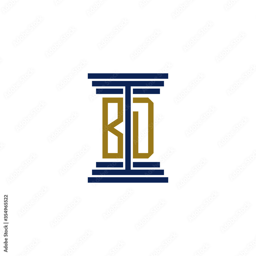 bd logo design vector icon bd logo design vector icon