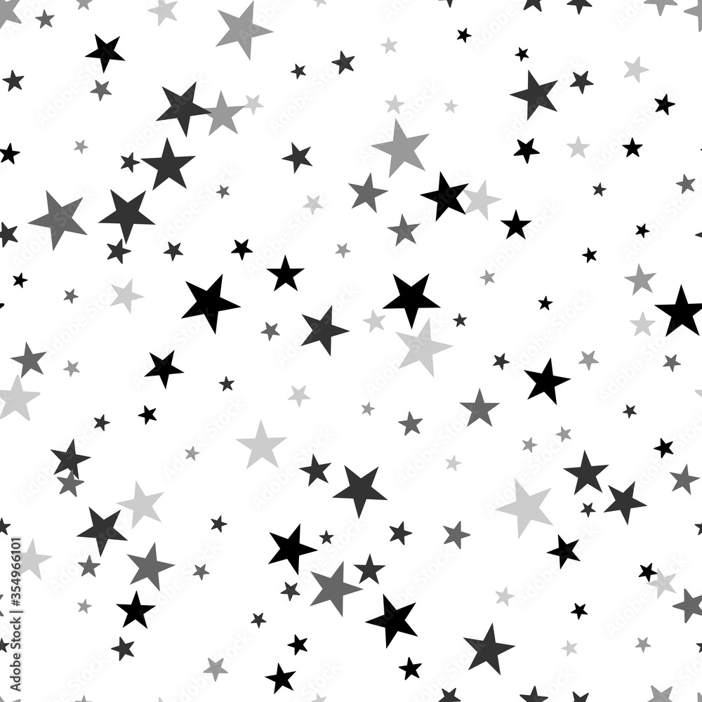 Scandinavian seamless pattern with stars. Scandinavian seamless pattern with stars.