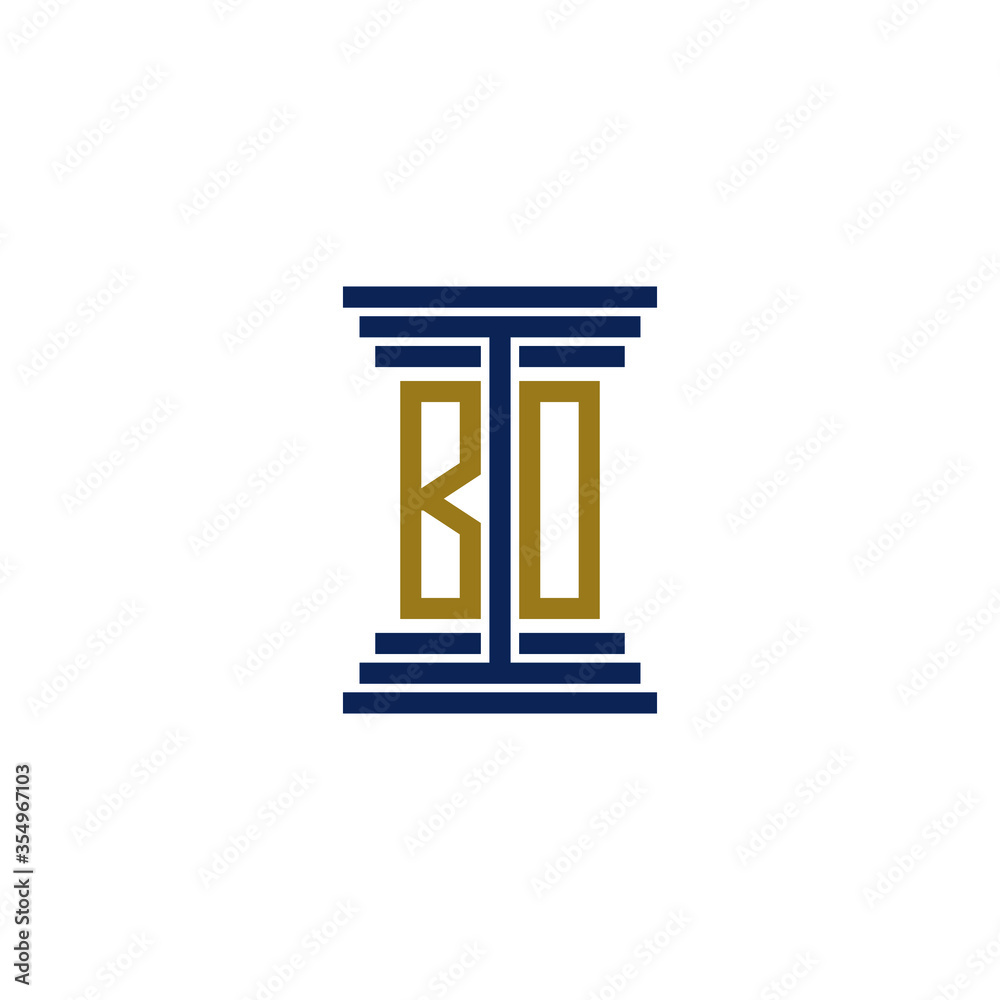 bo logo design vector icon bo logo design vector icon