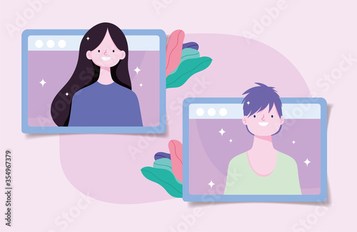 distancing social, people connection web activities online, prevention coronavirus covid 19