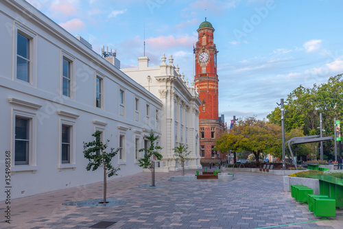 Cuadro en lienzo Launceston town hall and post office buildings in tasmania, Australia