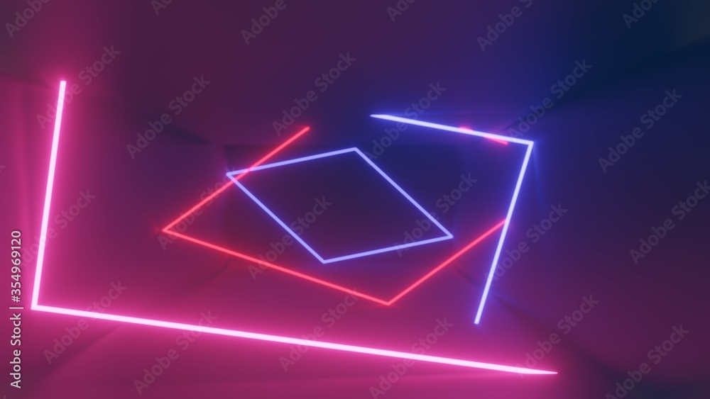 Mock up background/backdrop in minimal modern illustration design of neon light for product placement.Minimal product background backdrop design in 3D illustration or 3D rendering Mock up background/backdrop in minimal modern illustration design of neon light for product placement.Minimal product background backdrop design in 3D illustration or 3D rendering