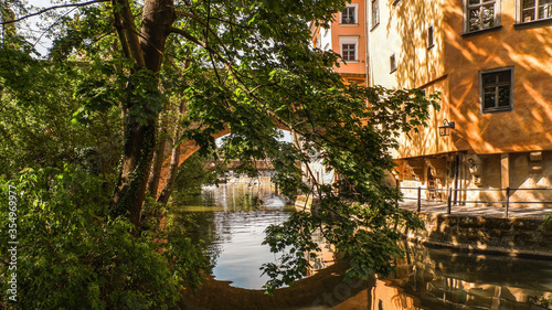 Die Pegnitz fließt durch die Altstadt von Bamberg © Lichtblick