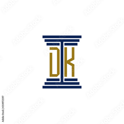 dk logo design vector icon
