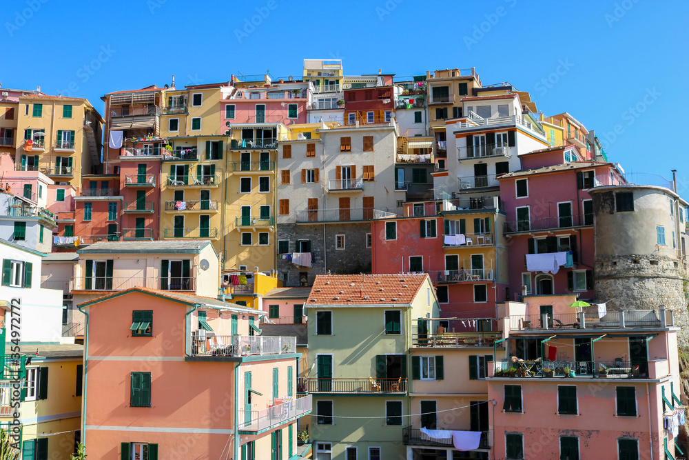 colorfulh houses of manarola - italy