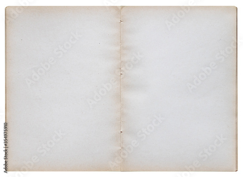 open old book - paper blank sheets - texture background