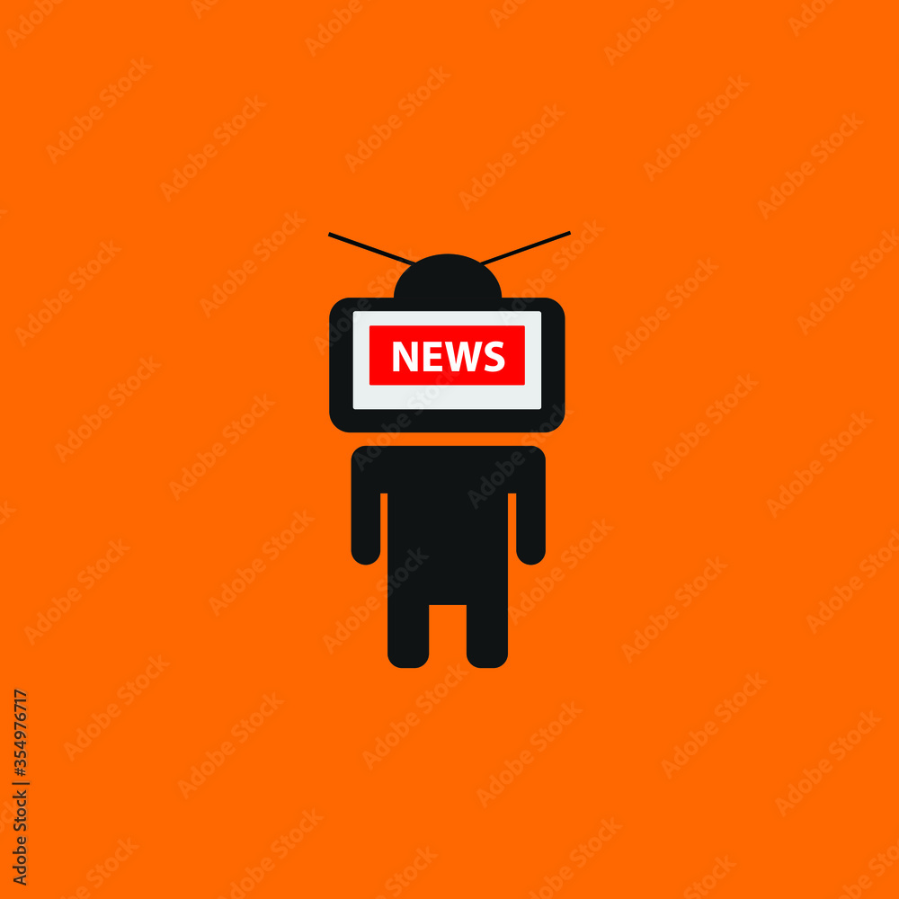 humans are the best communication system,news people icon illustration design. humans are the best communication system,news people icon illustration design.
