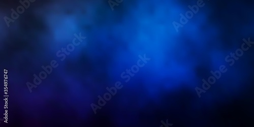 Dark Blue, Yellow vector pattern with clouds. Abstract colorful clouds on gradient illustration. Template for websites.
