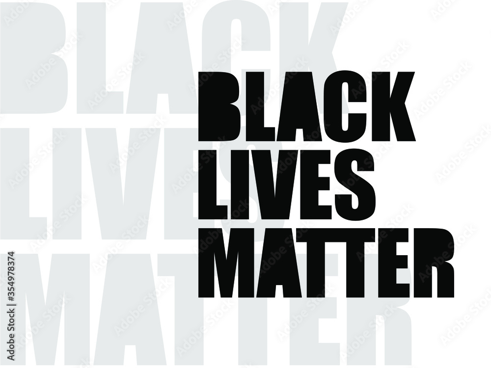 Blm Text Black Lives Matter black and white all type typography text vector ...