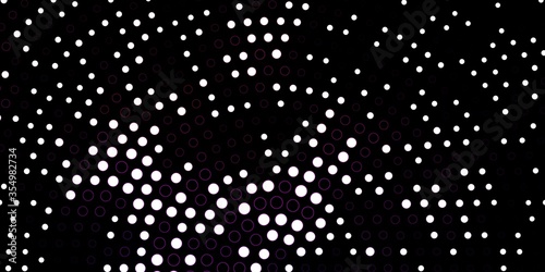 Dark Pink vector layout with circle shapes. Abstract decorative design in gradient style with bubbles. Design for your commercials.