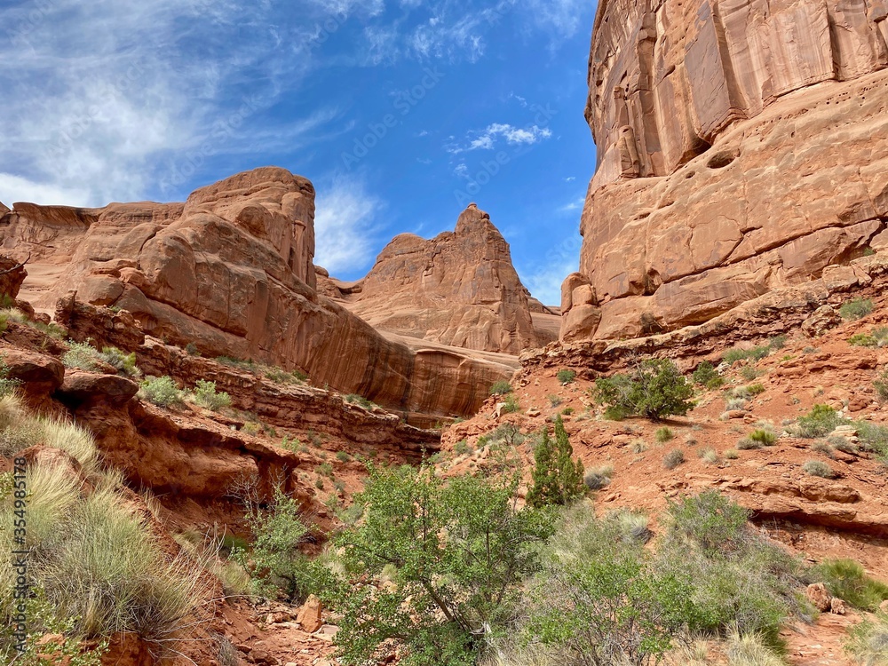 view from arches national park utah