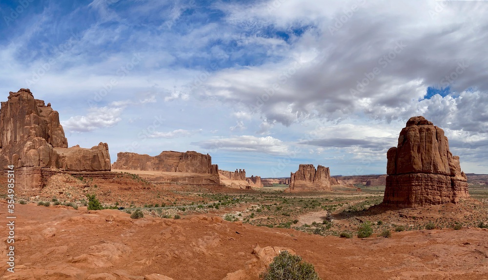 view from arches national park utah