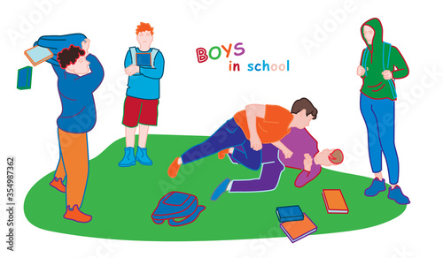 School Boys Behavior