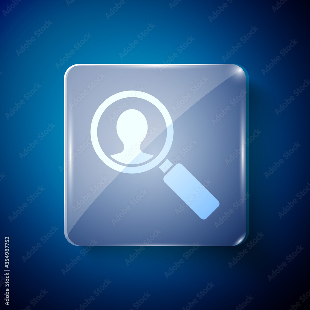White Medical analysis icon isolated on blue background. Medicine help. Pharmacy medication symbol. Square glass panels. Vector Illustration White Medical analysis icon isolated on blue background. Medicine help. Pharmacy medication symbol. Square glass panels. Vector Illustration