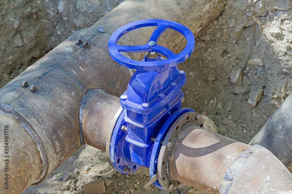 custom made wallpaper toronto digitalblue wheel valve with pipe