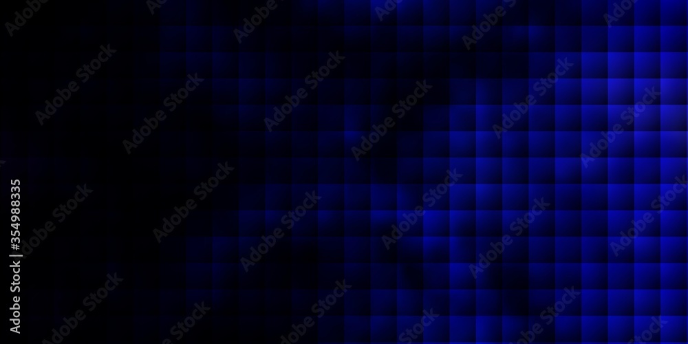 Dark BLUE vector backdrop with rectangles.