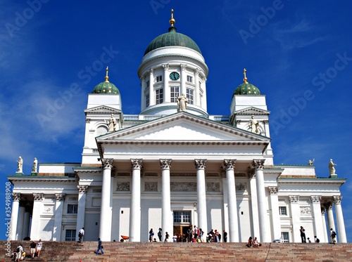 Helsinki Cathedral on blue sky
