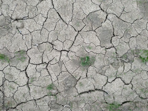 Dry soil texture on the ground. nature