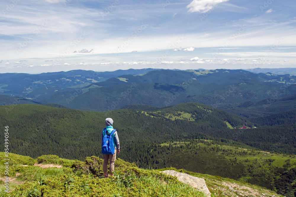 Goverla summer view, Carpathian mountains climbing, Ukraine Goverla summer view, Carpathian mountains climbing, Ukraine