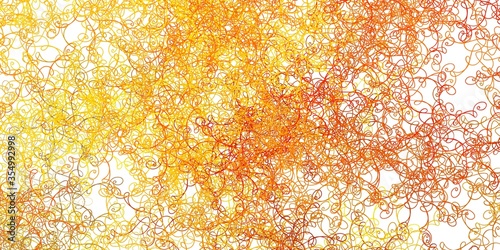 Light Yellow vector pattern with curves.