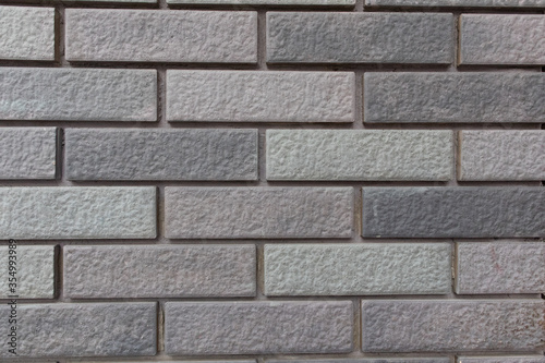 Abstract gray brick and blocks wall texture for background
