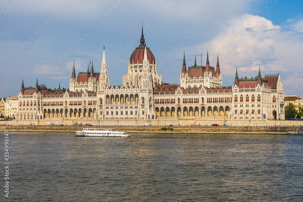 Budapest House of Parliament and Danube River - Hungary