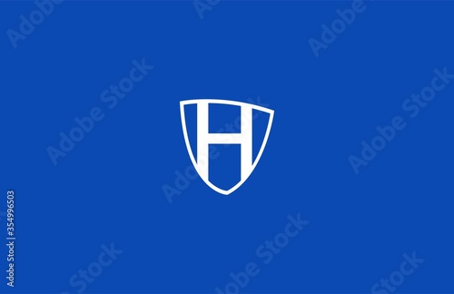 Free Download Shield Letter H Logo Design - GFXLoad