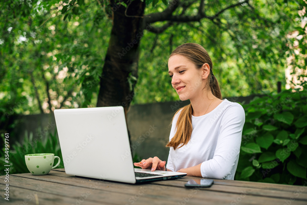 Education freelance working at home concept Education freelance working at home concept