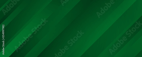Geometric Green Background with Diagonal Stripes and Gradients. Vector Minimalist Backdrop for Irish St. Patrick Day