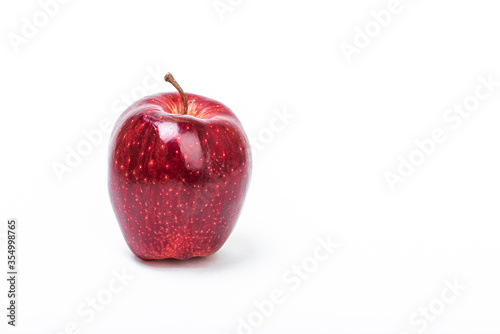 fruit red Apple on a white background