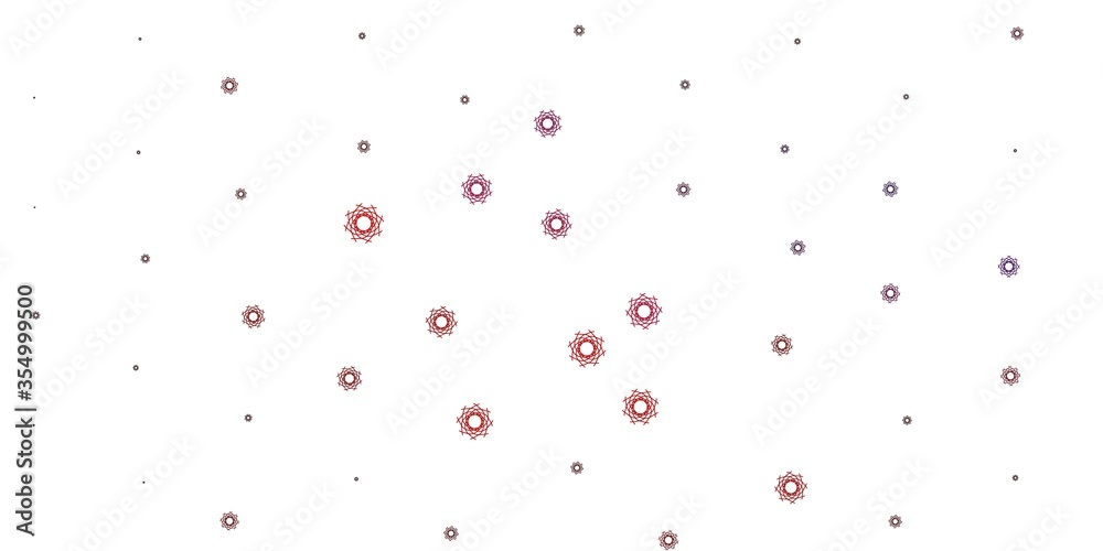 Light Pink, Red vector pattern with abstract shapes. Light Pink, Red vector pattern with abstract shapes.
