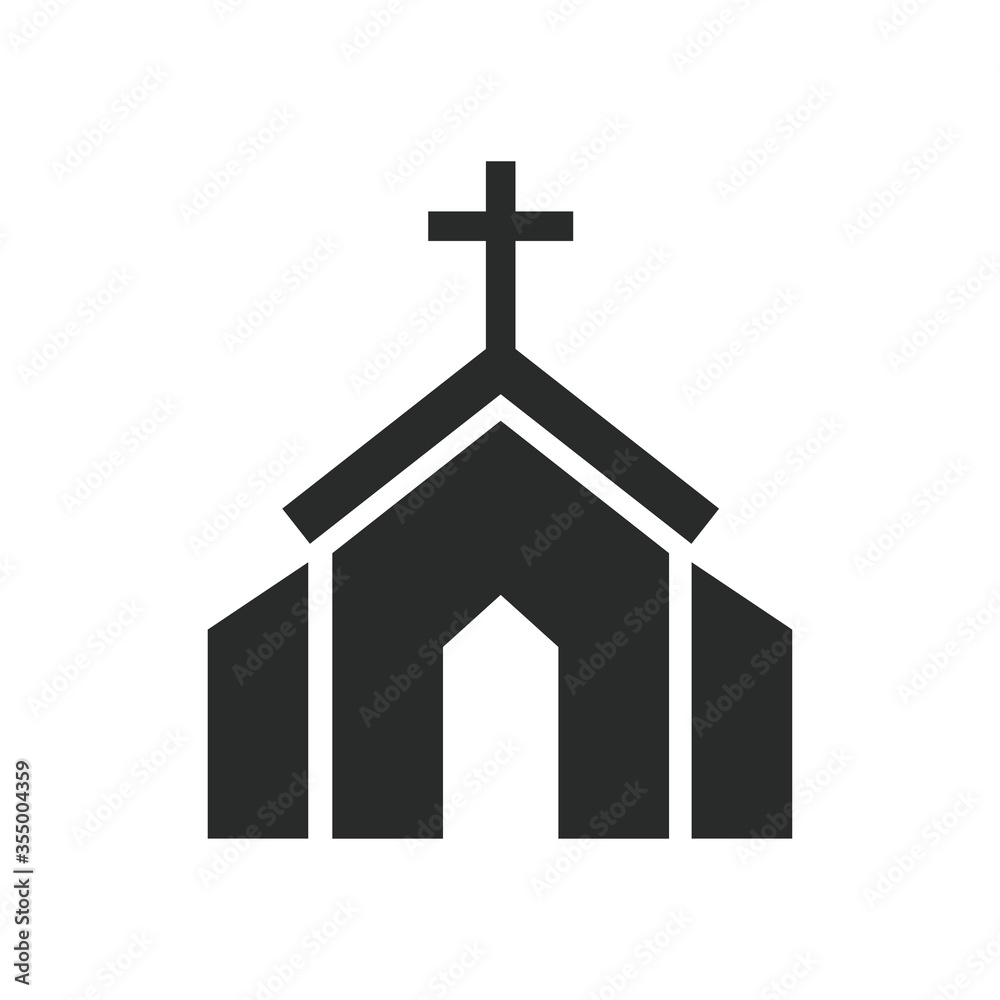 church icon vector design illustration