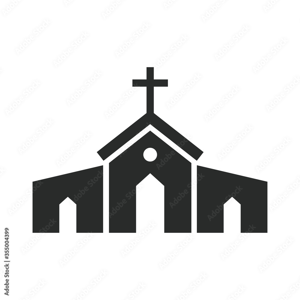 church icon vector design illustration