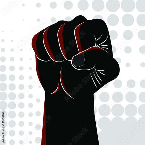 Black Lives Matter concept. Vector EPS10 illustration