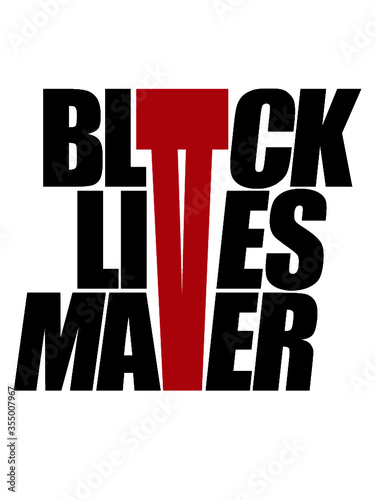 Logo Black Lives Matter  Gerechtigkeit Kampf